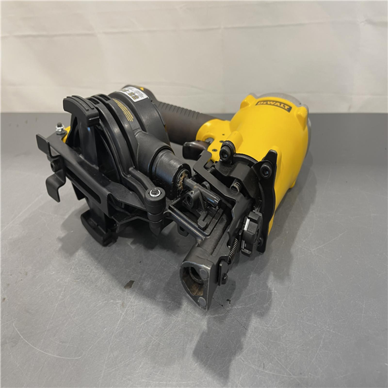 AS-IS - DeWalt 1-3/4 in. 15 Degree Pneumatic Coil Roofing Nailer