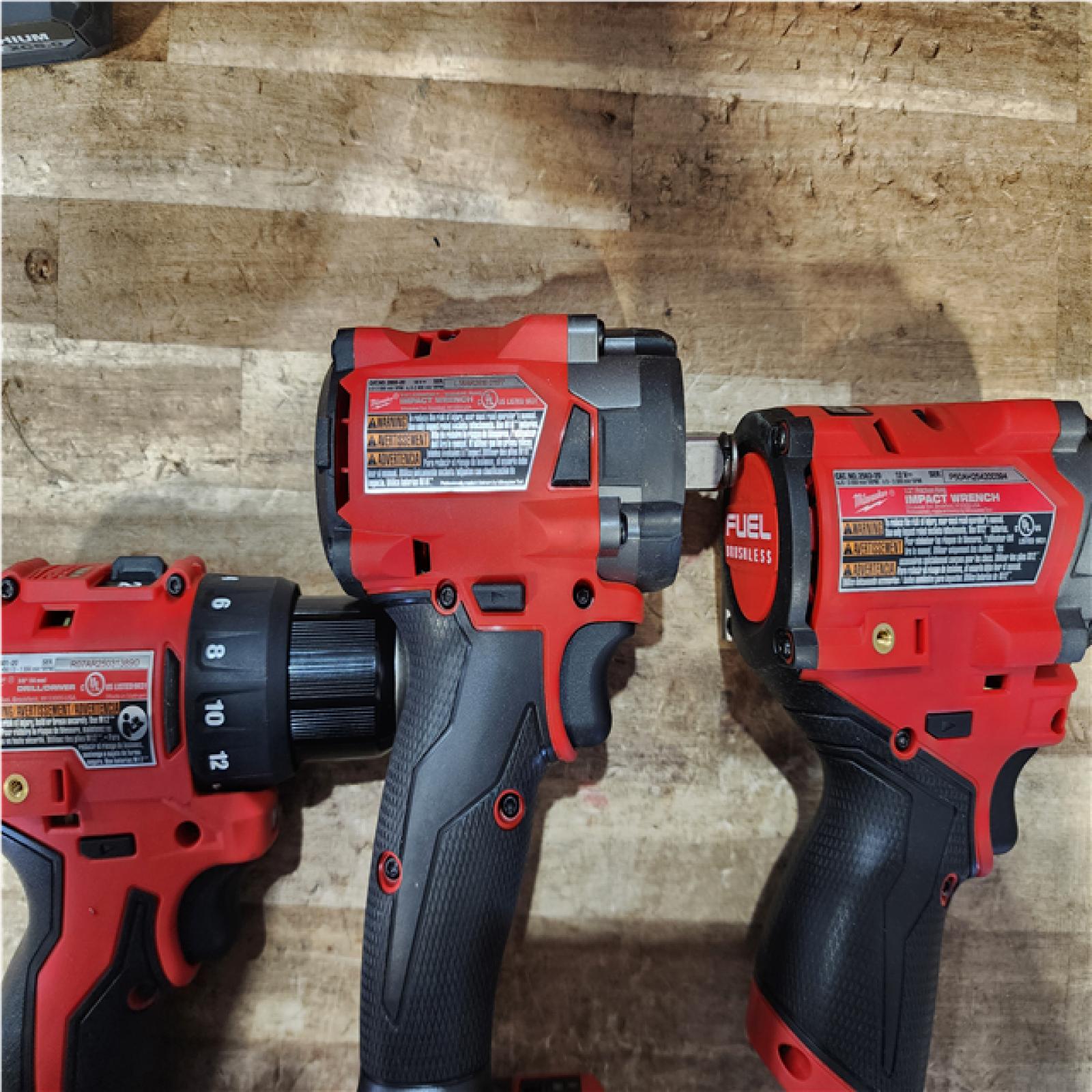 Houston Location AS-IS Milwaukee Drills QTY/3 and Batteries 3 with Charger