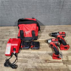 HOUSTON LOCATION - AS-IS Milwaukee M18 Brushed Cordless (2-Tool) Drill/Driver and Impact Driver Kit