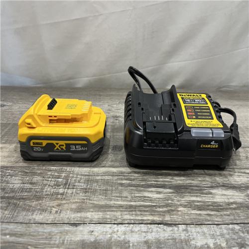 AS-IS DEWALT 20V MAX XR POWERSTACK Lithium-Ion Battery Starter Kit with 3.5Ah Battery and Charger