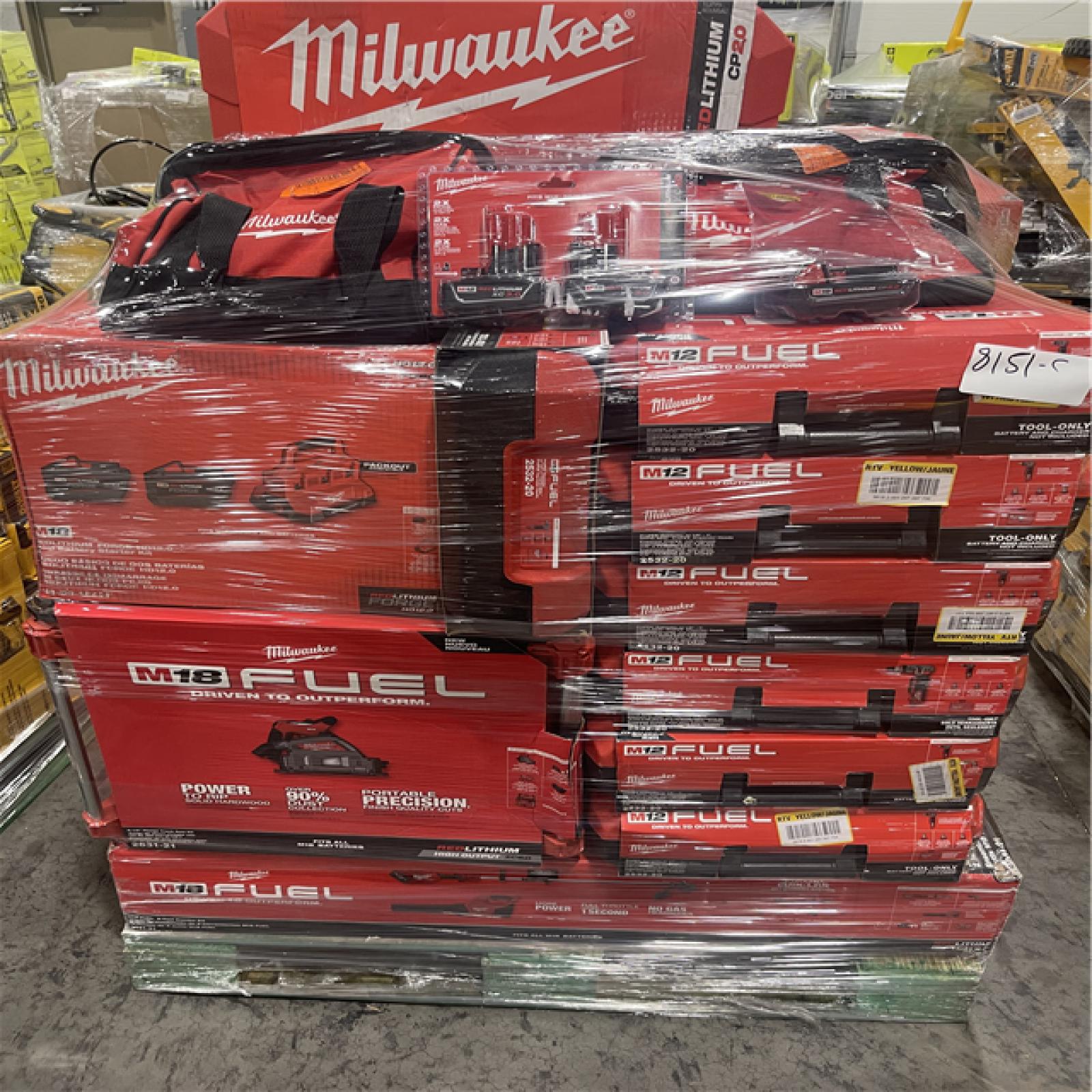 Pittston Location As-IS Power Tools Partial Truckload (17 Pallets) 8151-C