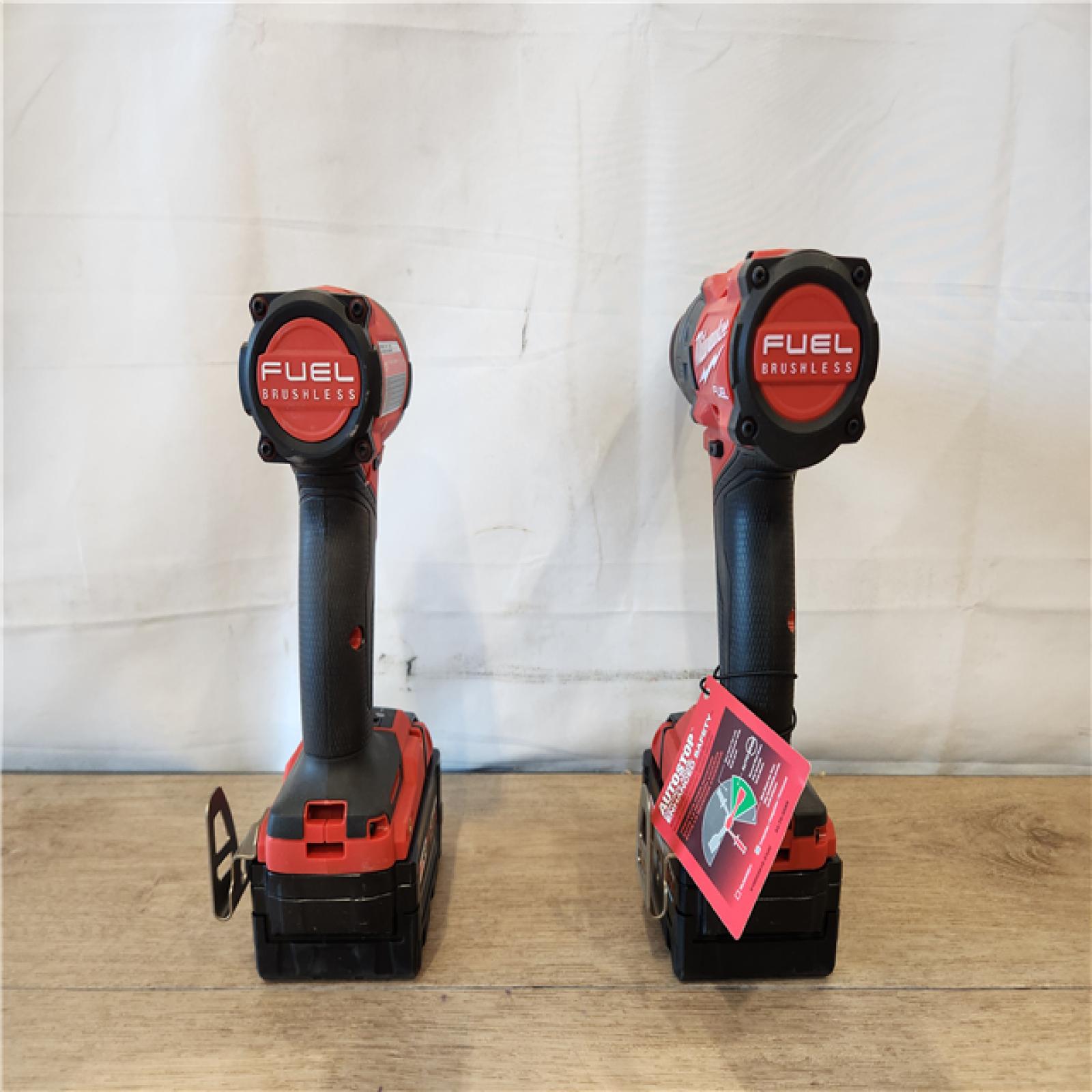 AS-IS- Milwaukee FUEL 18V Lithium-Ion Brushless Cordless Hammer Drill and Impact Driver Combo Kit