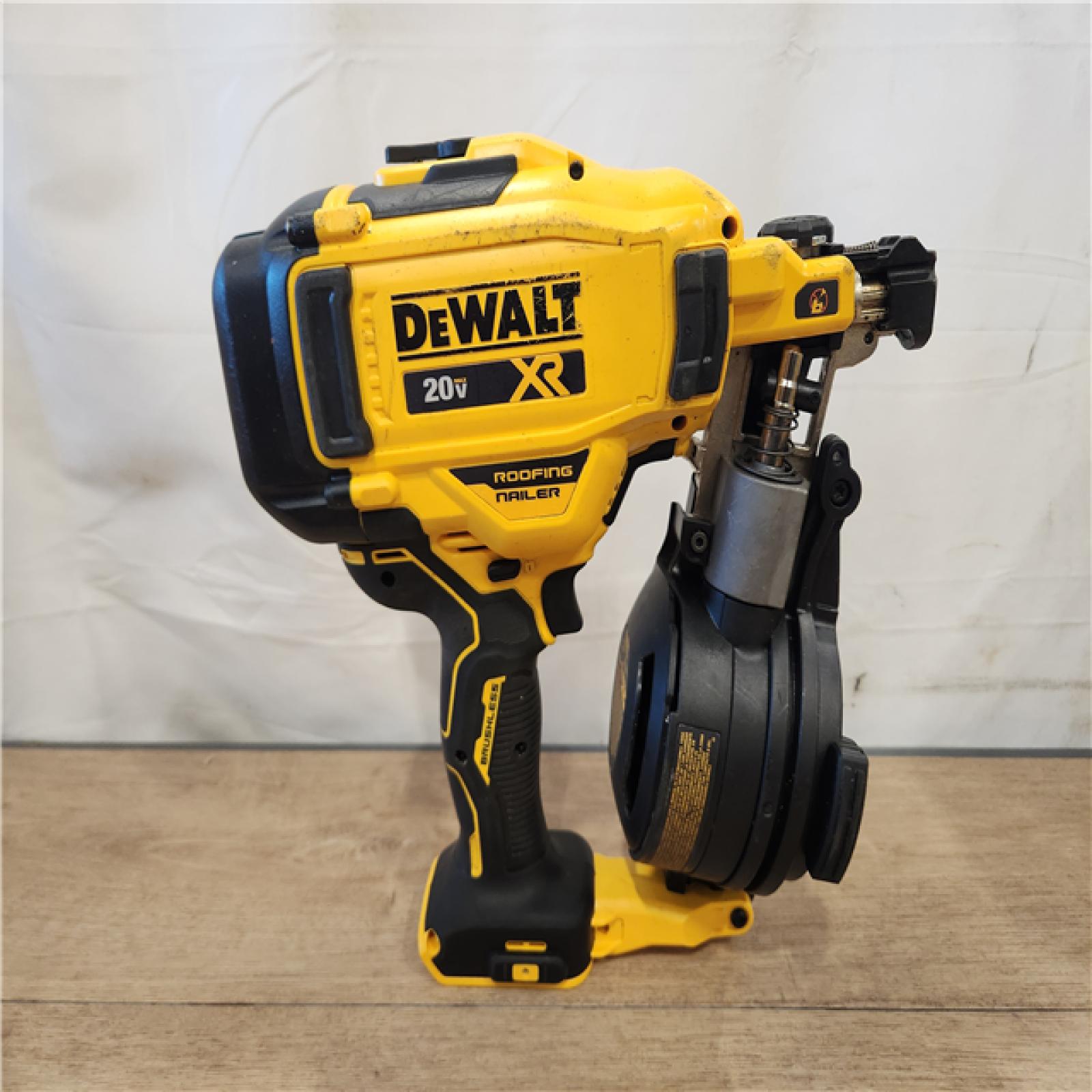 AS-IS- DEWALT 20V MAX 15-Degree Electric Cordless Roofing Nailer (Tool Only)