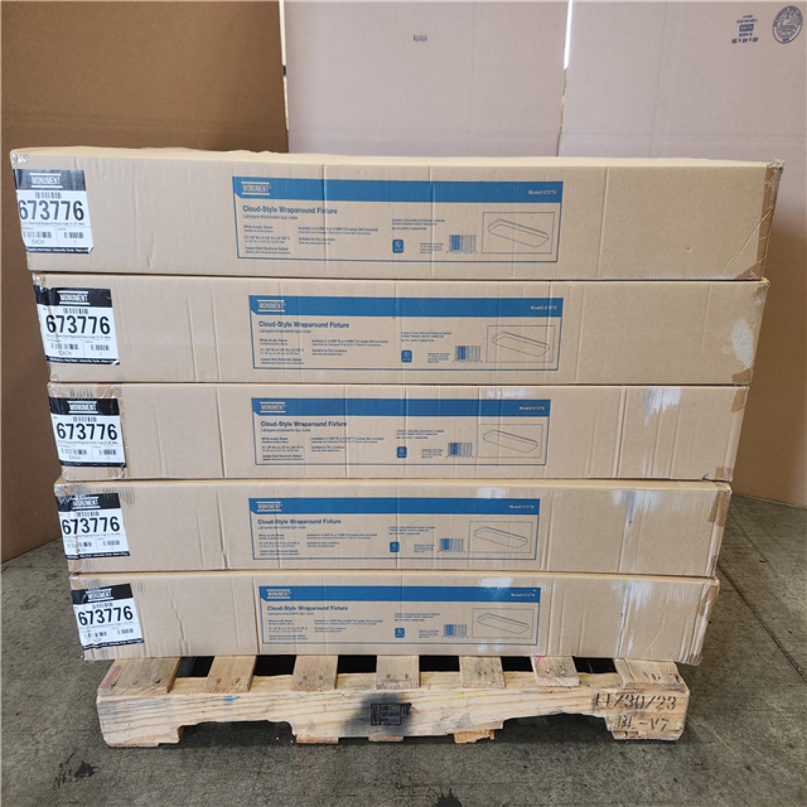 Phoenix NEW Monument 673776 4-Light White Rectangular Flushmount