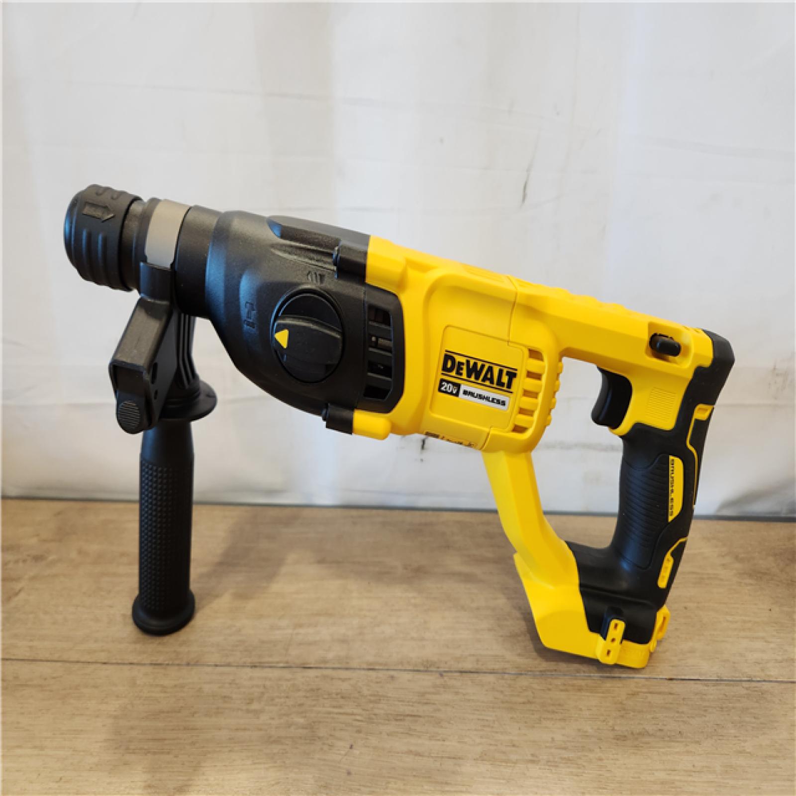 AS-IS- DEWALT 20V MAX Cordless Brushless 1 in. SDS Plus D-Handle Concrete and Masonry Rotary Hammer (Tool Only)
