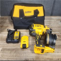 Houston Location AS-IS DEWALT 20V MAX Lithium-Ion 15-Degree Electric Cordless Roofing Nailer Kit