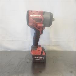 AS-IS- Milwaukee FUEL 18V Lithium-Ion Brushless Cordless 1/2 in. Impact Wrench w/Friction Ring Kit