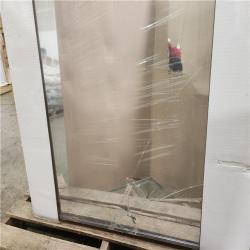 Phoenix Location Impact Plus 72 in. x 80 in. Beveled Edge Backed Mirror Aluminum Frame Glass Interior Closet Sliding Door with Chrome Trim