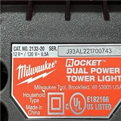 AS-IS Milwaukee 12-Volt Lithium-Ion Cordless 1400 Lumen ROCKET LED Stand Work Light (Tool-Only)