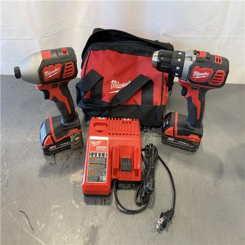 AS-IS - Milwaukee M18 18V Lithium-Ion Cordless Drill Driver/Impact Driver Combo Kit (2-Tool)
