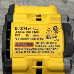AS-IS DEWALT Atomic 20V Lithium-Ion Cordless Compact 1/2 in. Drill/Driver Kit