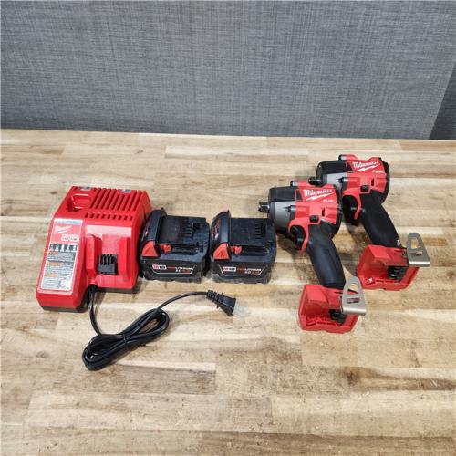 HOUSTON LOCATION - AS - IS Milwaukee 2 Tool Combo Kit W/ (2) Battery & Charger