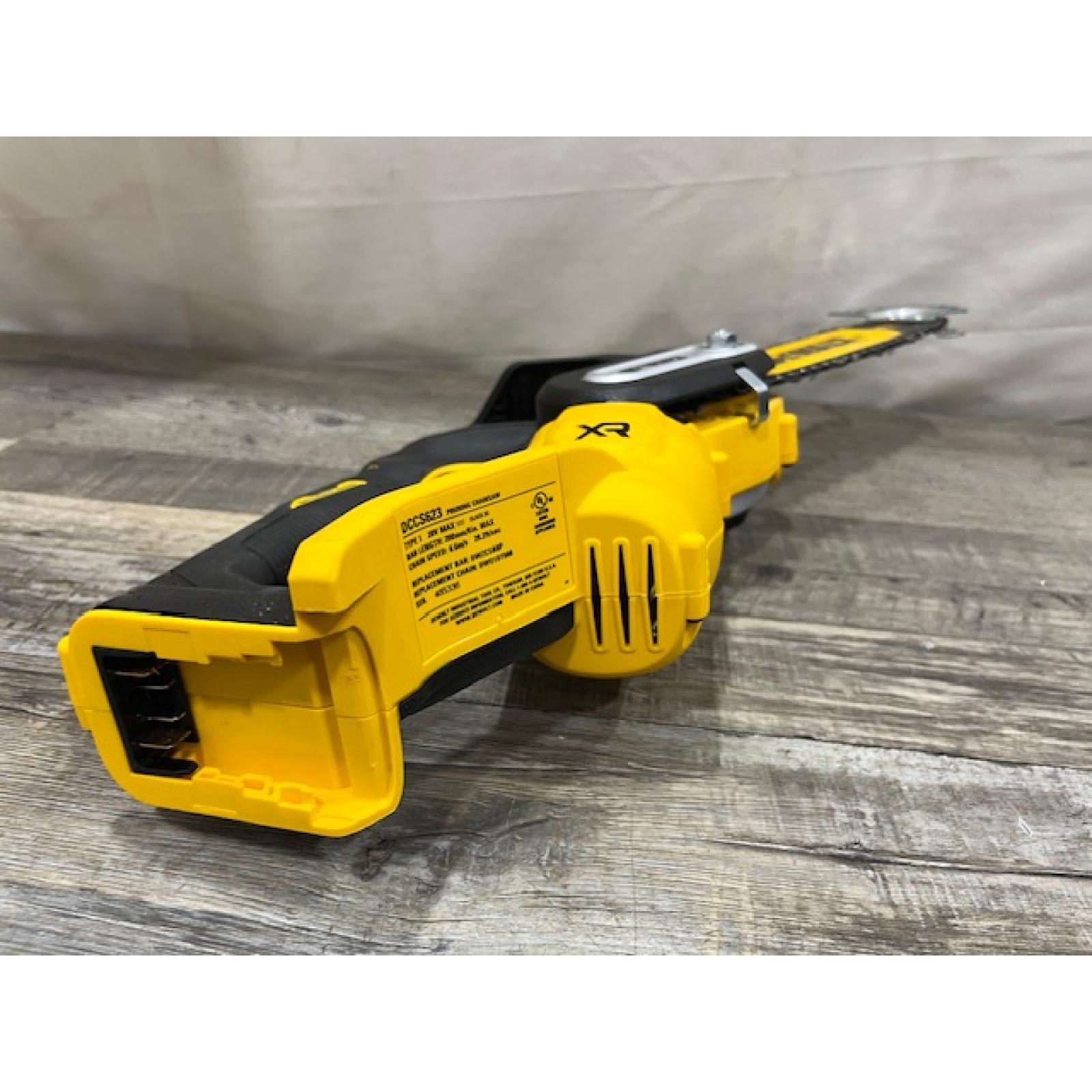 AS-IS DEWALT 20V MAX 8 in. Brushless Cordless Battery Powered Pruning Chainsaw (Tool Only)