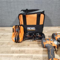 HOUSTON LOCATION - AS - IS RIDGID 18V Cordless Drill/Driver  Impact Driver 2-Tool Combo Ki