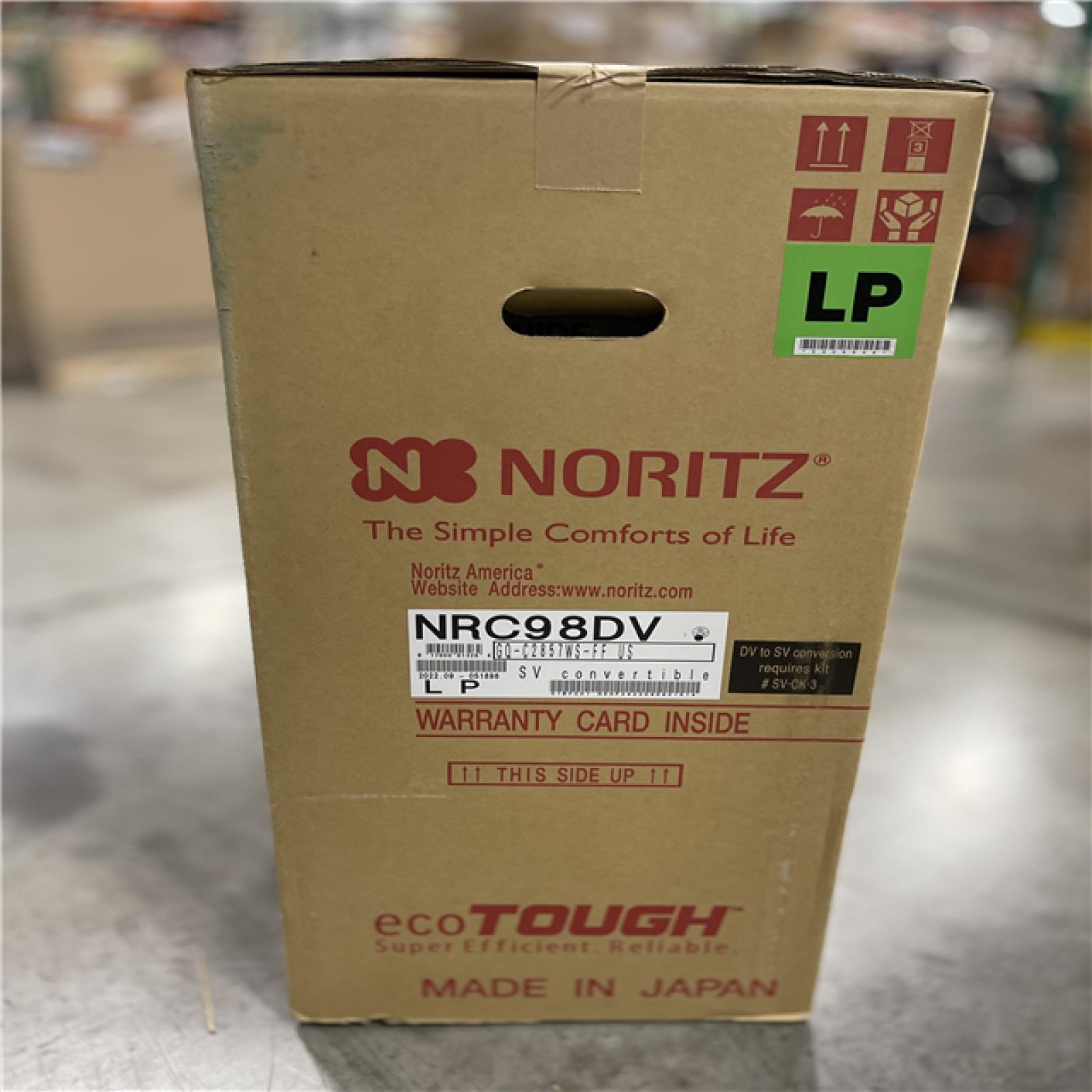 NEW! - Noritz NRC98-DV-LP Residential Liquid Propane Tankle