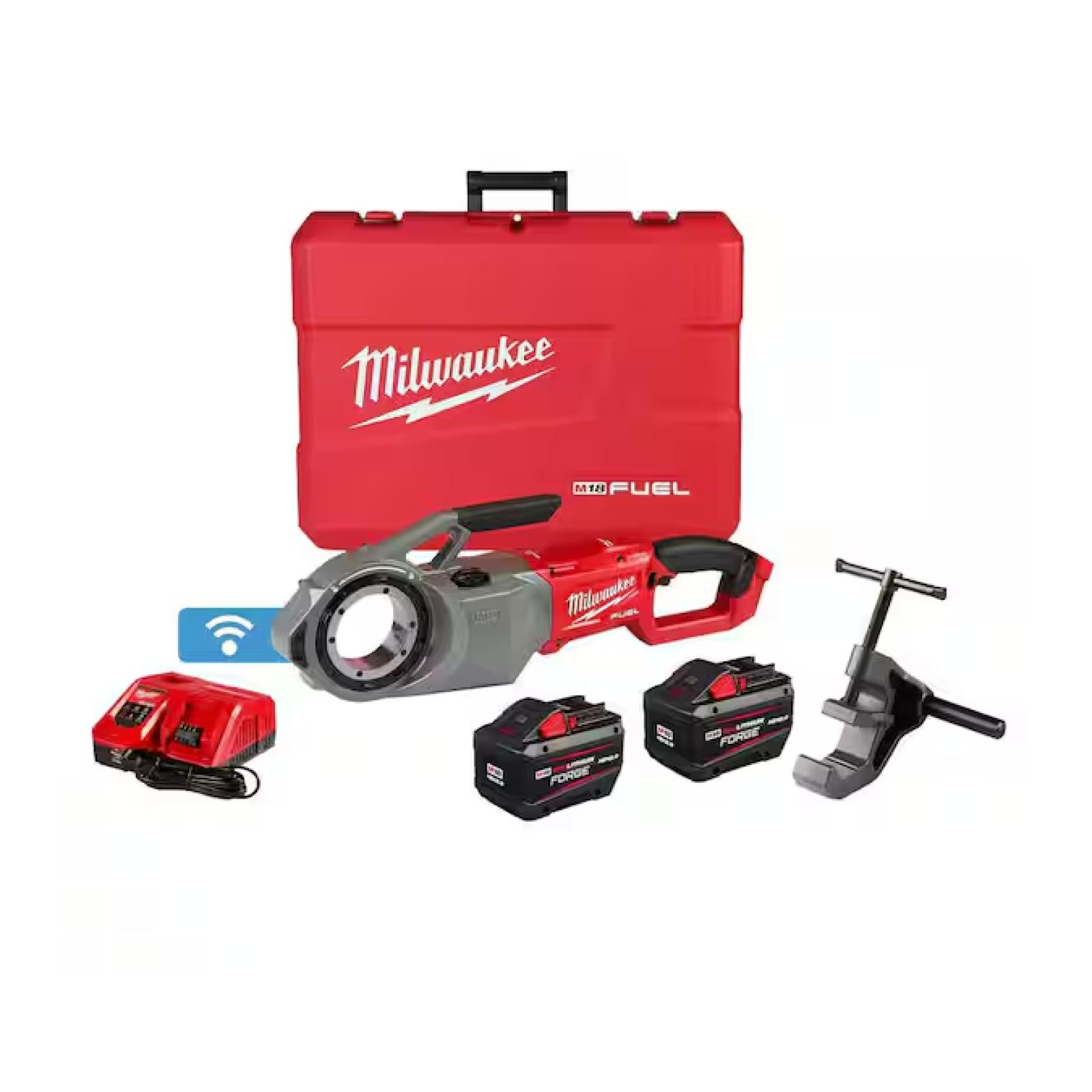 NEW - Milwaukee M18 Fuel One-Key Cordless Brushless Pipe Threader Kit