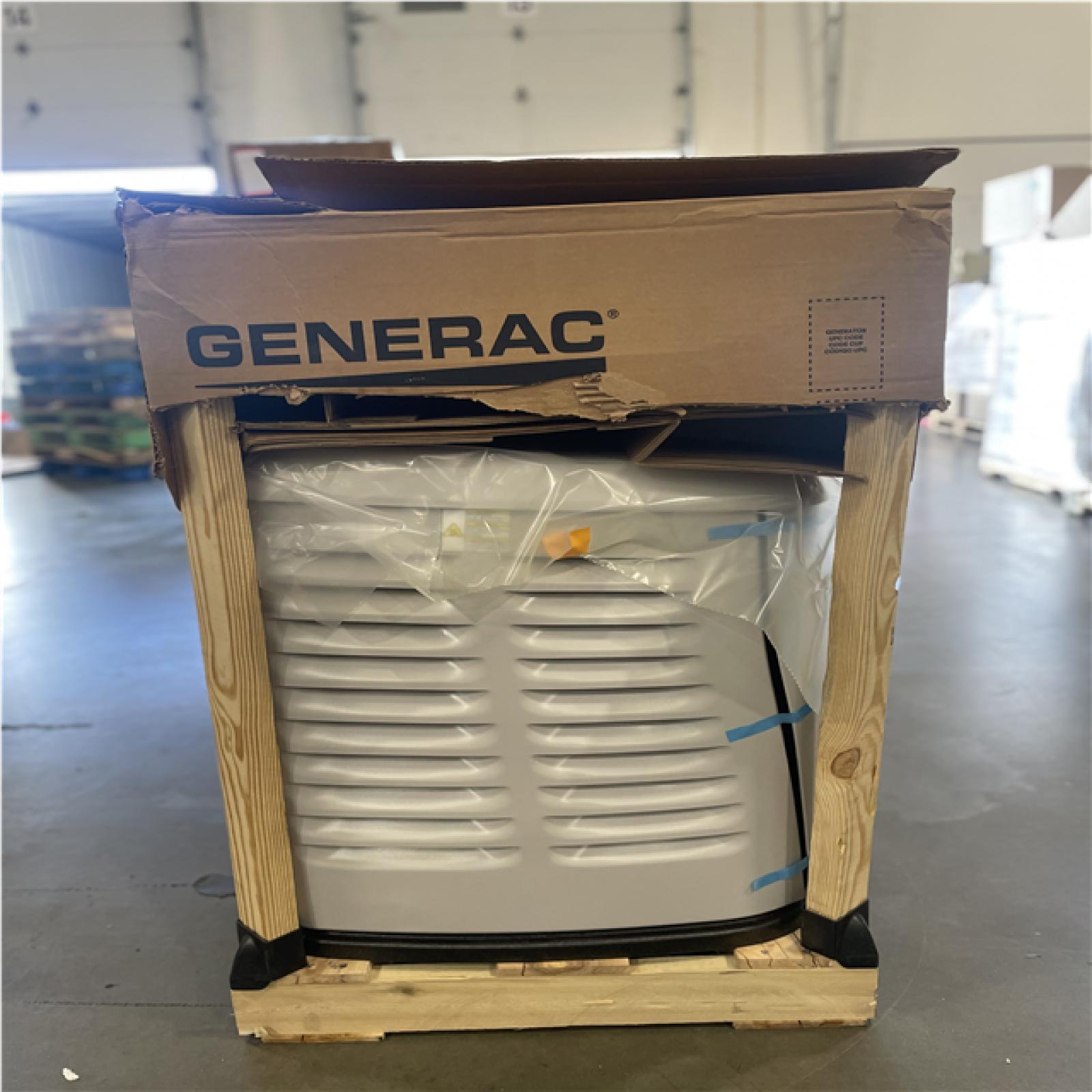 DALLAS LOCATION- AS-IS GENERAC 28kW Generator W/ 200 Amp Transfer Switch  Mobile Monitoring Thermostat