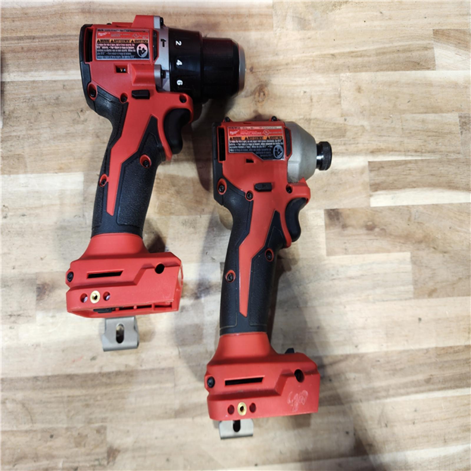 HOUSTON LOCATION - AS-IS Milwaukee 18-Volt Lithium-Ion Brushless Cordless Compact Hammer Drill/Impact Combo Kit