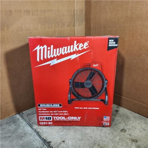 Houston Location - AS- IS Milwaukee 0821-20 M18 18 Fan (Tool Only) - Appears IN NEW Condition