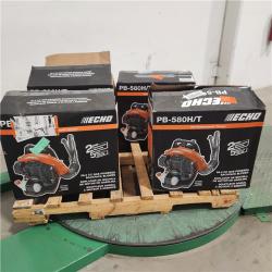 Dallas Location - As-Is ECHO 216 MPH 517 CFM 58.2cc Gas 2-Stroke Backpack Leaf Blower(Lot Of 4)