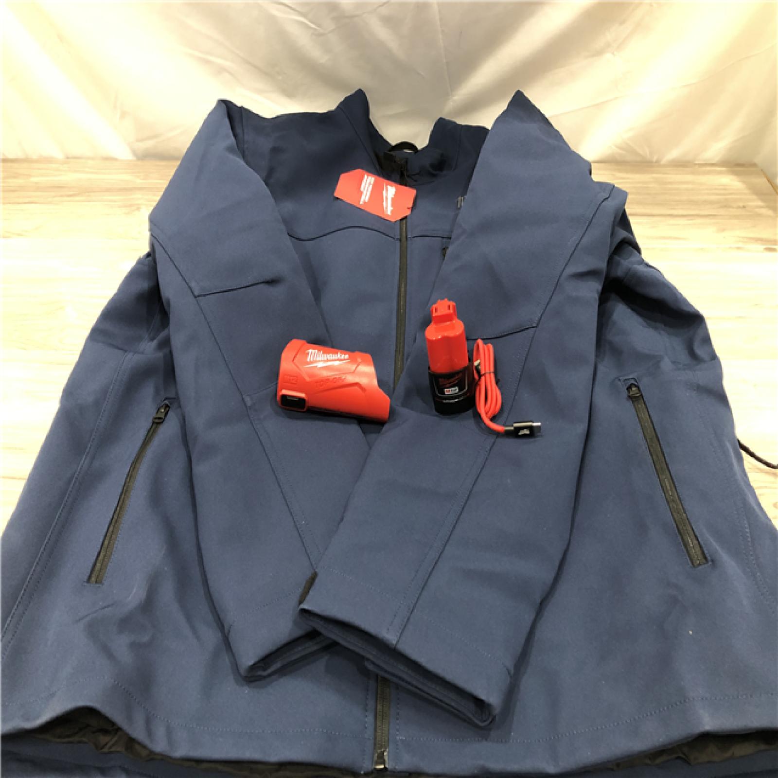 AS-IS Milwaukee 2X Blue Heated Toughshell Jacket Kit