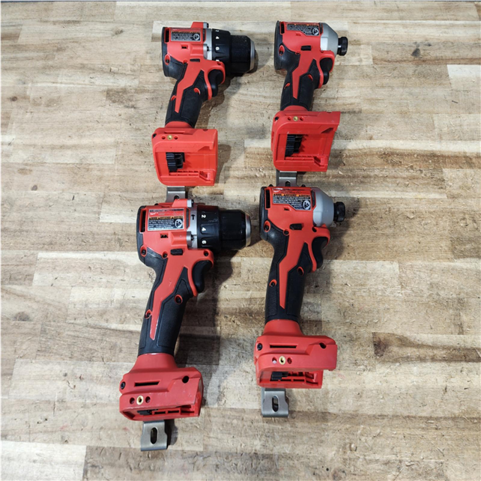 Houston Location AS-IS Milwaukee Drills QTY/2 and Impact Drivers QTY/2