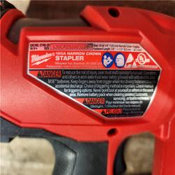 HOUSTON LOCATION - AS-IS Milwaukee FUEL 18-Volt Lithium-Ion Brushless Cordless 18-Gauge 1/4 in. Narrow Crown Stapler (Tool-Only)