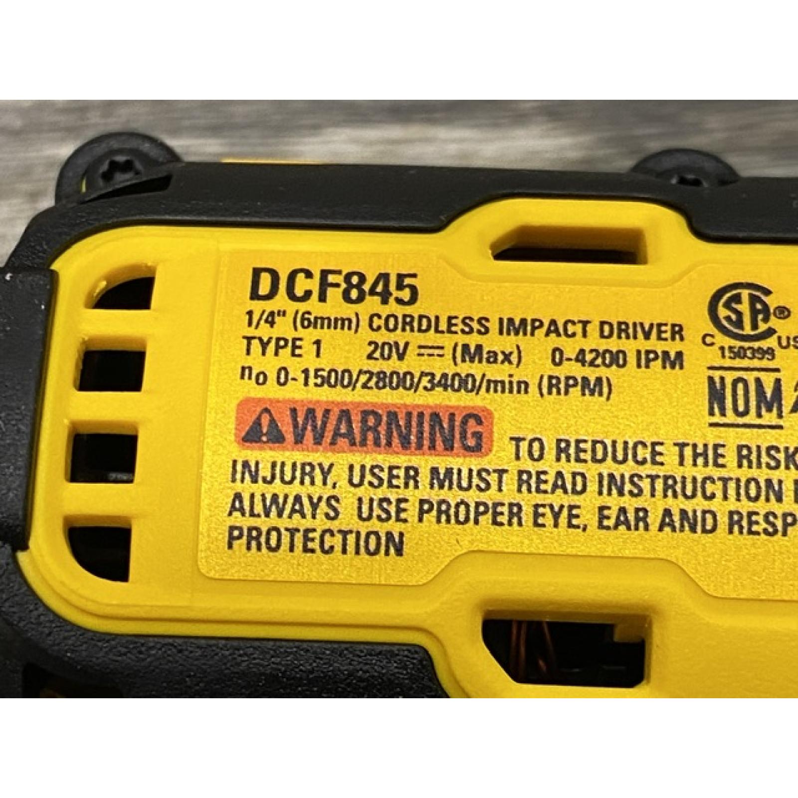 AS-IS DEWALT 20-Volt Maximum XR Cordless Brushless 1/4 in. 3-Speed Impact Driver (Tool-Only)