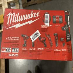 NEW! - Milwaukee M12 12V Lithium-Ion Cordless Combo Tool (7 TOOLS)