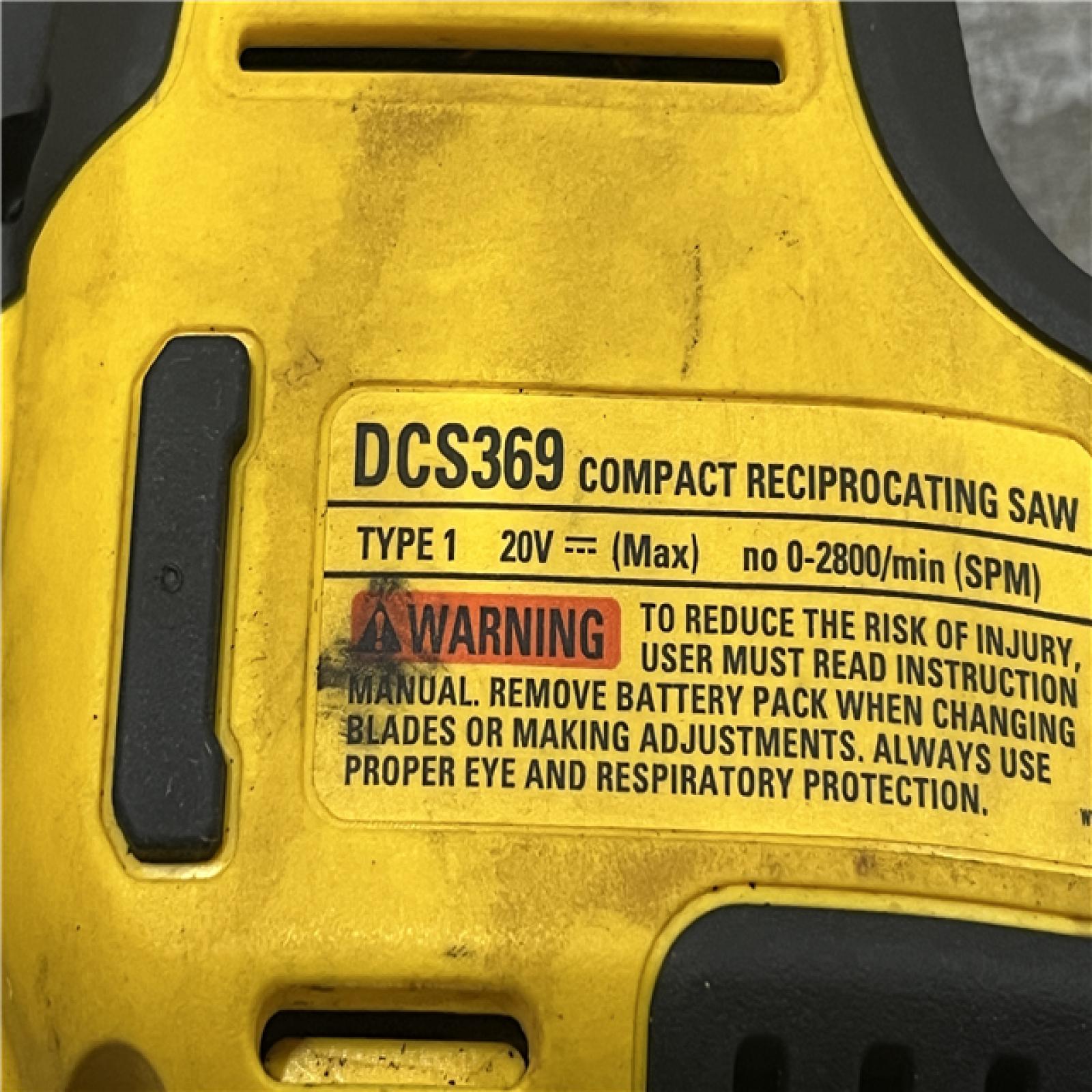 AS-IS DEWALT ATOMIC 20V MAX Cordless Brushless Compact Reciprocating Saw (Tool Only)