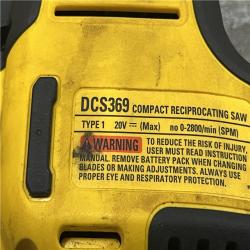 AS-IS DEWALT ATOMIC 20V MAX Cordless Brushless Compact Reciprocating Saw (Tool Only)