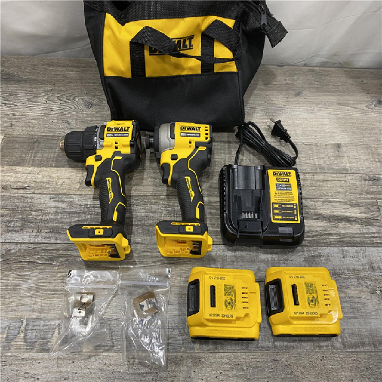 AS-IS DEWALT ATOMIC 20-Volt MAX Lithium-Ion Cordless Combo Kit