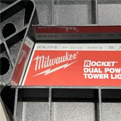 AS-IS Milwaukee 18-Volt Lithium-Ion Cordless Rocket Dual Power Tower Light (Tool-Only)