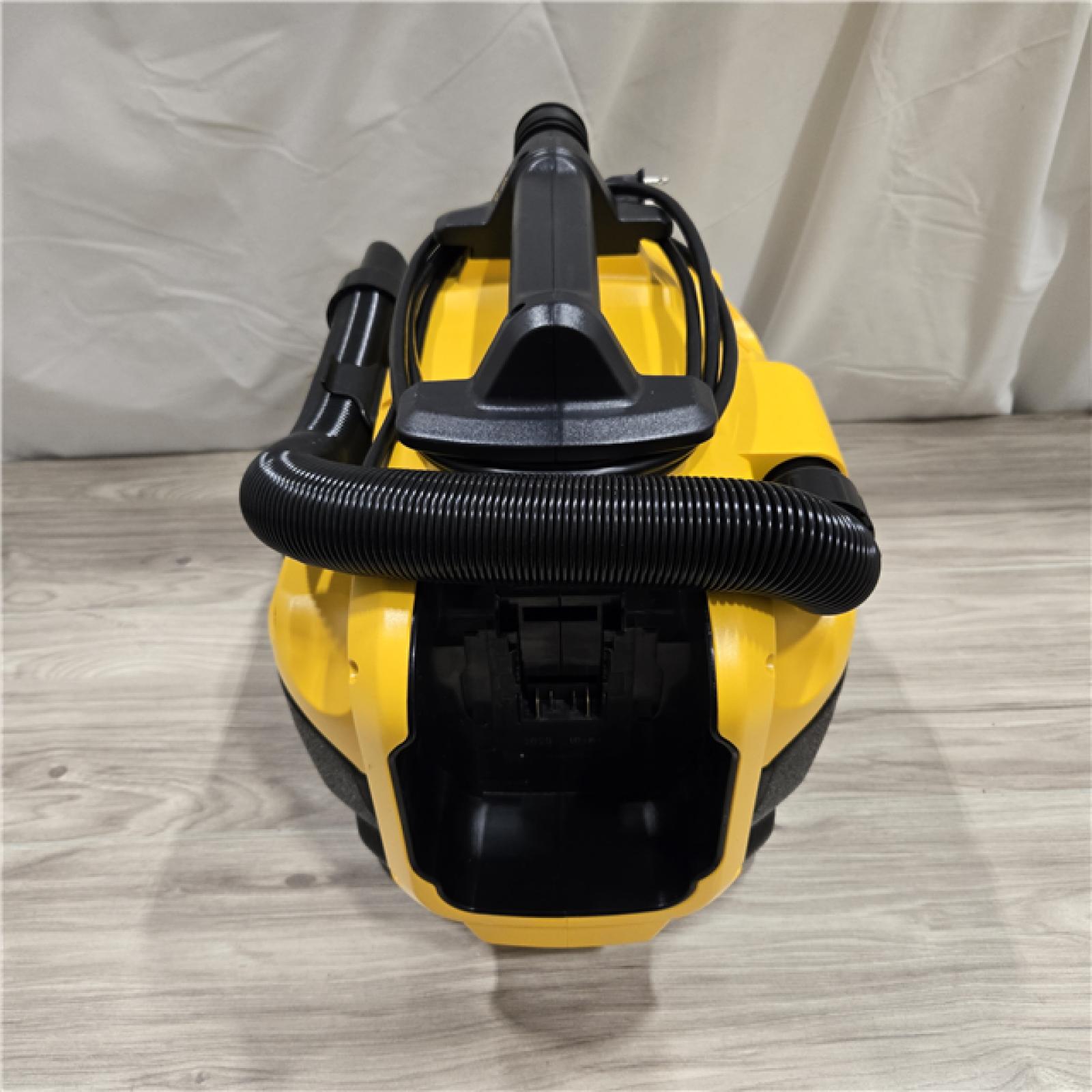 AS-IS DeWalt 2 Gal. MAX Cordless/Corded Wet/Dry Vacuum and (1) 20V MAX Compact 2.0Ah Battery