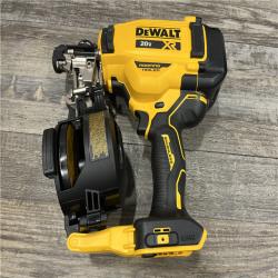 AS-IS DEWALT 20V MAX Lithium-Ion 15-Degree Electric Cordless Roofing Nailer Kit