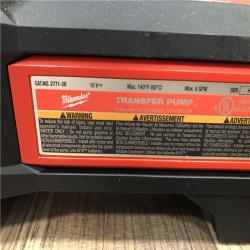 AS-IS Milwaukee M18 18-Volt 1/4 HP Lithium-Ion Cordless Transfer Pump (Tool Only)
