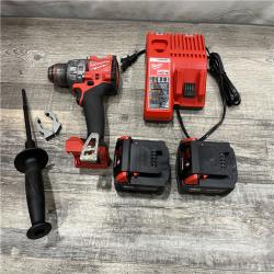AS-IS Milwaukee FUEL 18V Lithium-Ion Brushless Cordless 1/2 in. Hammer Drill Driver Kit