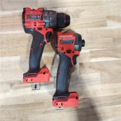 HOUSTON LOCATION - AS-IS Milwaukee  FUEL 18V Lithium-Ion Brushless Cordless Hammer Drill and Impact Driver Combo Kit