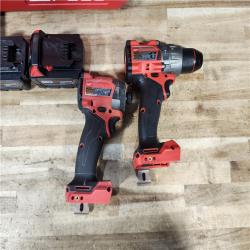 HOUSTON LOCATION - AS - IS Milwaukee FUEL 18V Lithium-Ion Brushless Cordless Hammer Drill and Impact Driver Combo Kit