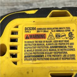 AS-IS DEWALT ATOMIC 20V MAX Cordless Brushless Oscillating Multi Tool Kit