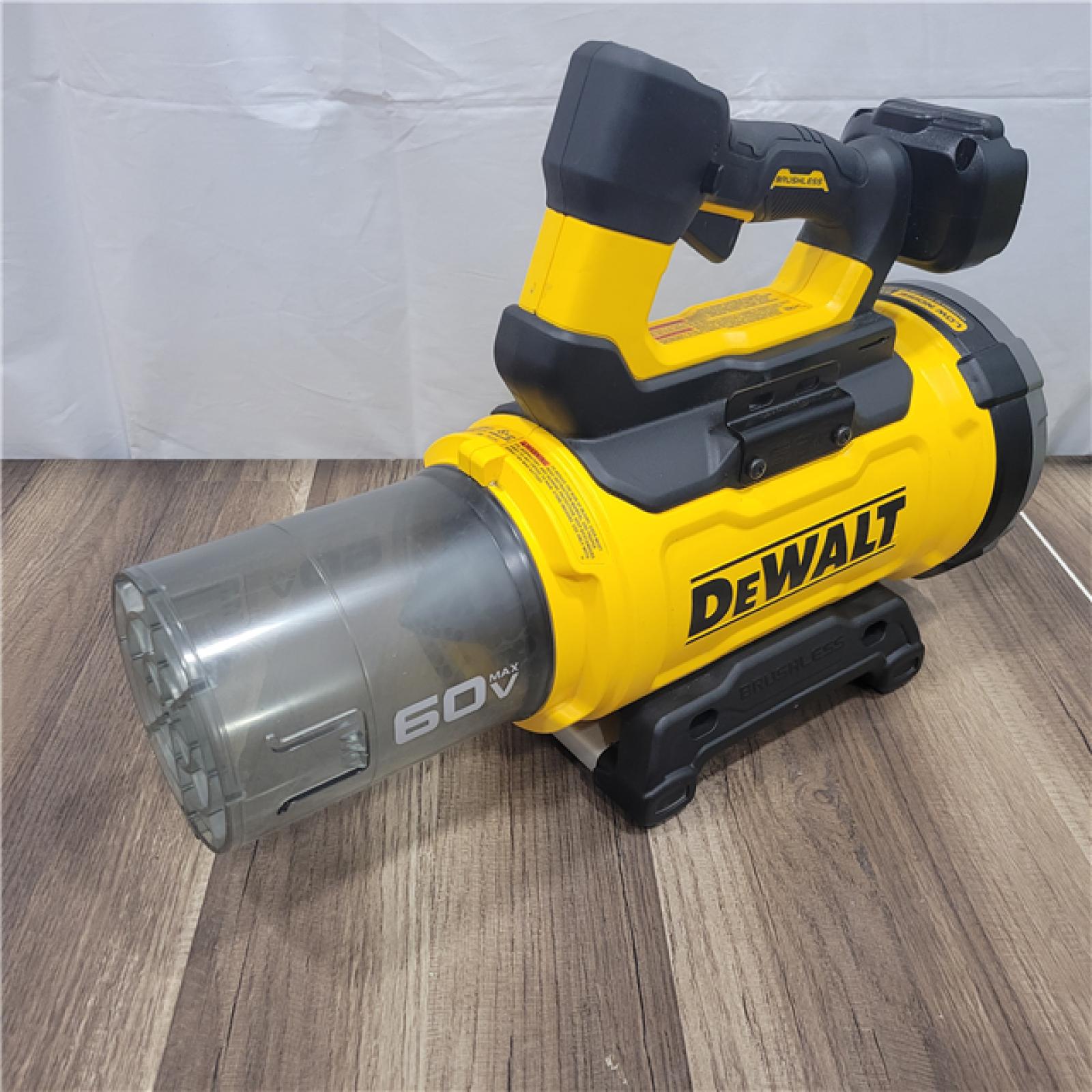 AS-IS DEWALT FLEXVOLT 60V MAX 160 MPH 760 CFM Brushless Cordless Battery Powered Blower Kit W/ (1) FLEXVOLT 4 Ah Battery and Charger