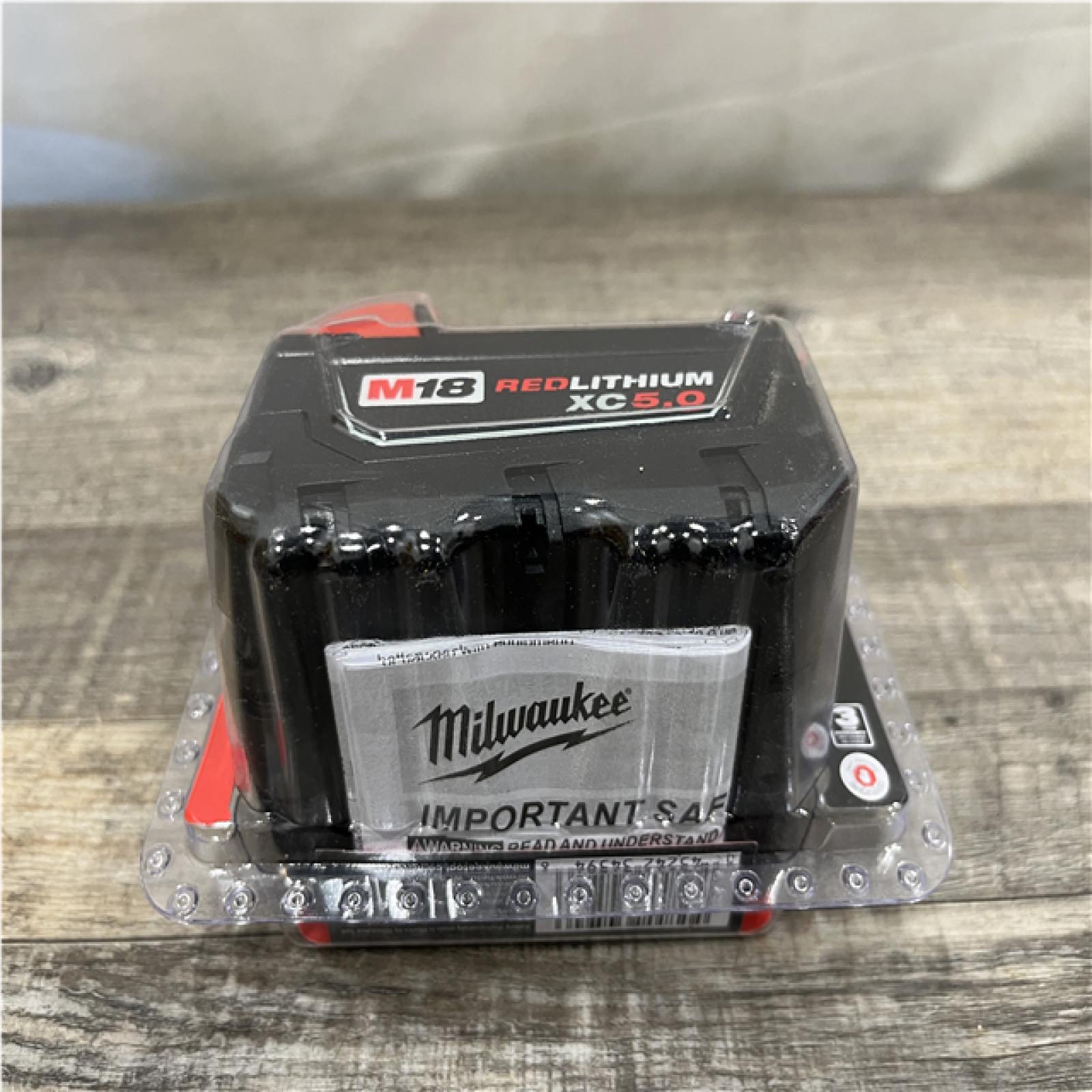NEW - Milwaukee 18-Volt 5.0 Ah Lithium-Ion XC Extended Capacity Battery Pack