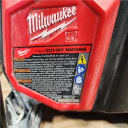 HOUSTON LOCATION - AS-IS MX FUEL Lithium-Ion 14 in. Cut Off Saw Kit with RAPIDSTOP Brake W/ (1) FORGE XC12.0 Batteries