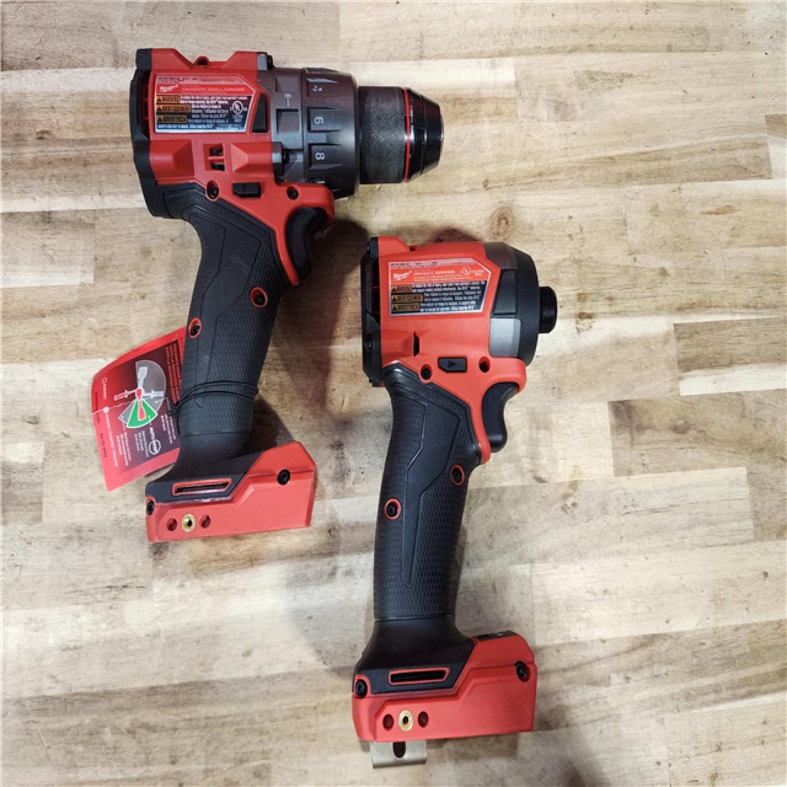 HOUSTON LOCATION - AS-IS Milwaukee FUEL 18V Lithium-Ion Brushless Cordless Hammer Drill and Impact Driver Combo Kit
