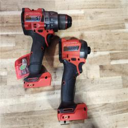 HOUSTON LOCATION - AS-IS Milwaukee FUEL 18V Lithium-Ion Brushless Cordless Hammer Drill and Impact Driver Combo Kit