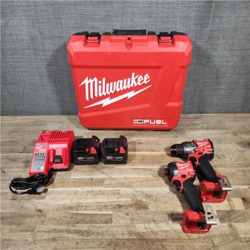 HOUSTON LOCATION - AS-IS (APPEARS LIKE NEW) Milwaukee FUEL 18V Lithium-Ion Brushless Cordless Hammer Drill and Impact Driver Combo Kit