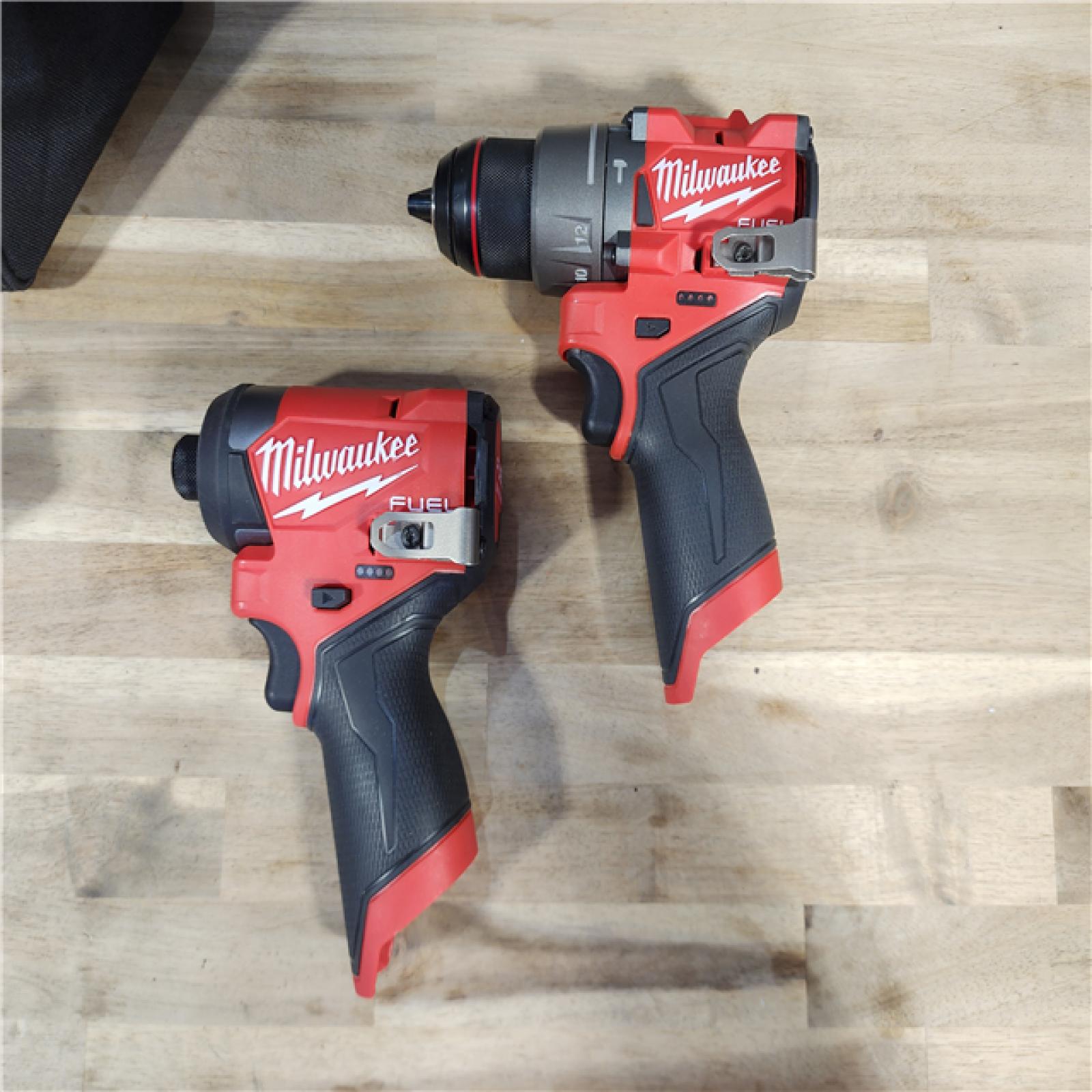 HOUSTON LOCATION - AS-IS (APPEARS LIKE NEW) Milwaukee 3497-22 12V Brushless Hammer Drill and Impact Driver Combo Kit