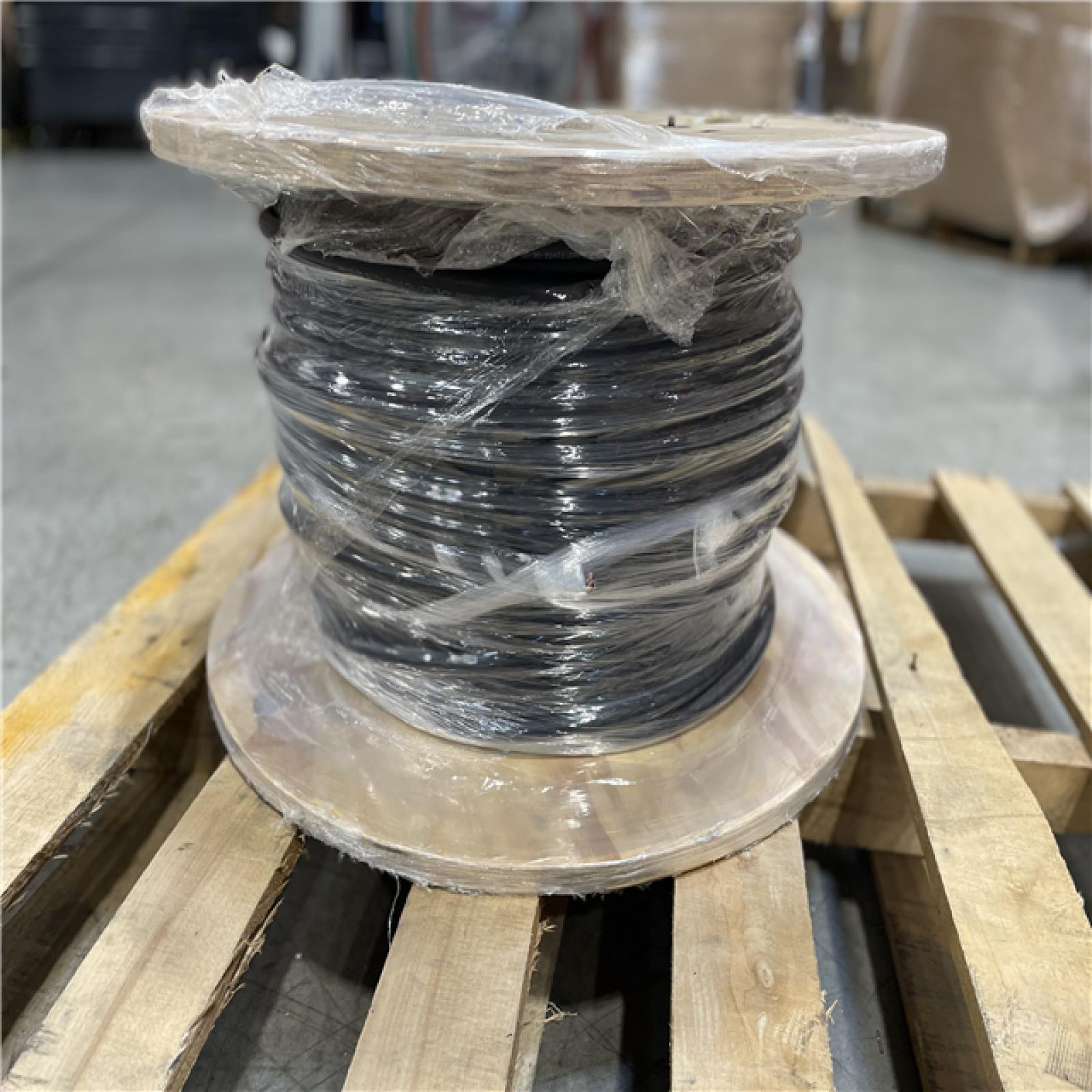 DALLAS LOCATION- AS-IS CERROWIRE 500ft 3 GAUGE BLACK STRANDED THHN COPPER WIRE