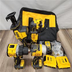 LIKE NEW! - DeWalt 20V MAX ATOMIC Cordless Brushless 4 Tool Combo Kit