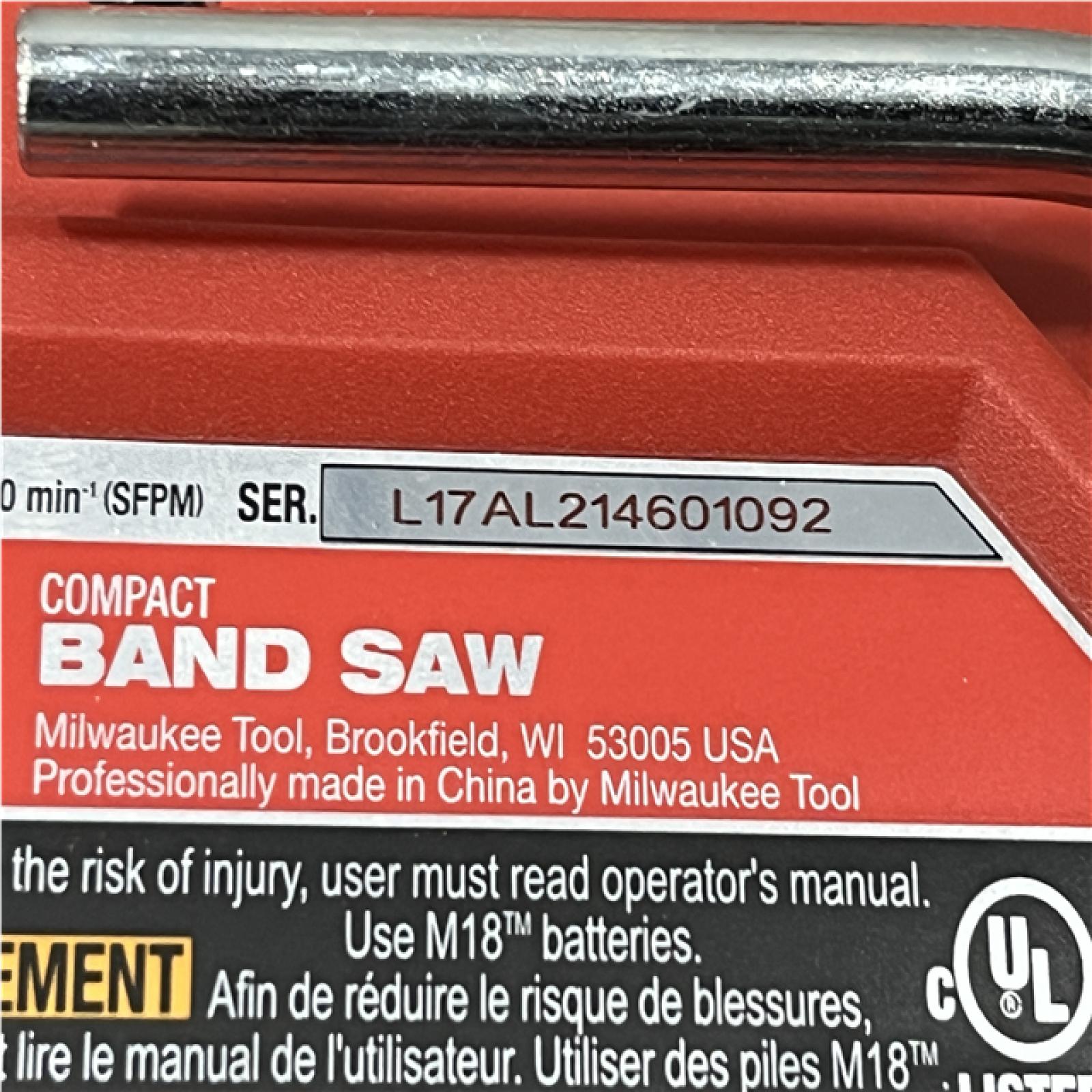 AS-IS Milwaukee FUEL 18V Lithium-Ion Brushless Cordless Compact Bandsaw (Tool-Only)